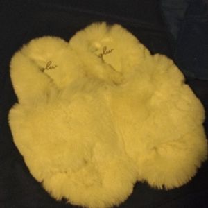 Fluffy slippers